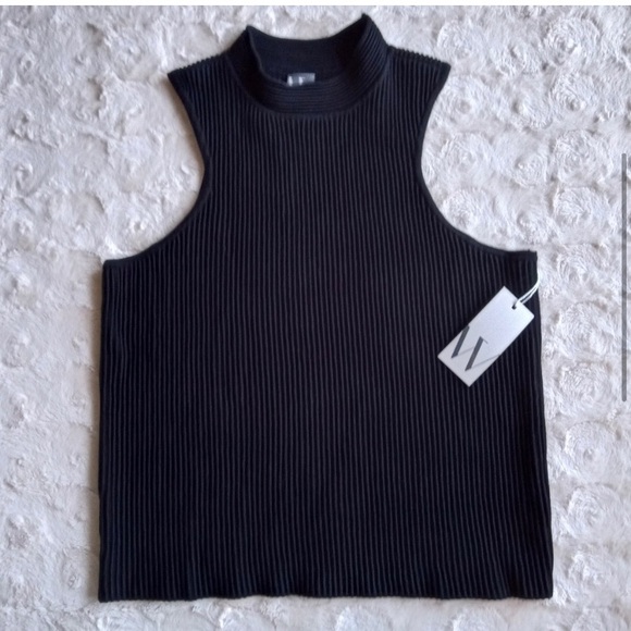 WORTHINGTON Mock Neck Sleeveless Sweater - Picture 3 of 5